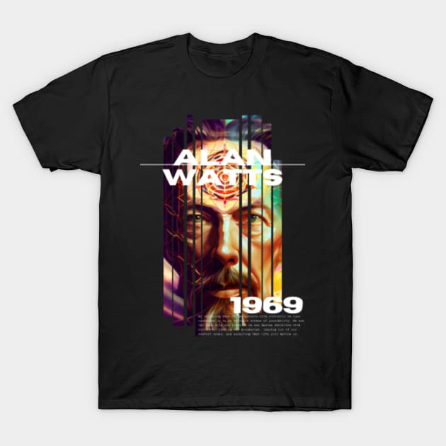Visionary Watts 1969 Alan Watts T Shirt TeePublic